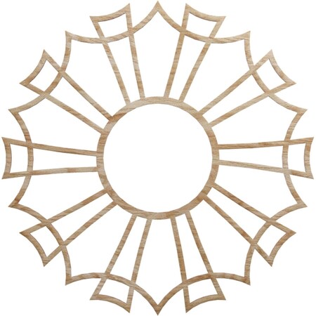 Ekena Millwork Augustus Wood Fretwork Pierced Ceiling Medallion, Red Oak, 26"OD x 9 1/8"ID x 3/8"T CMWP26X26X0375AURO